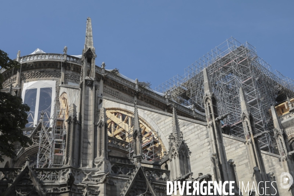 Notre dame le chantier trois mois apres