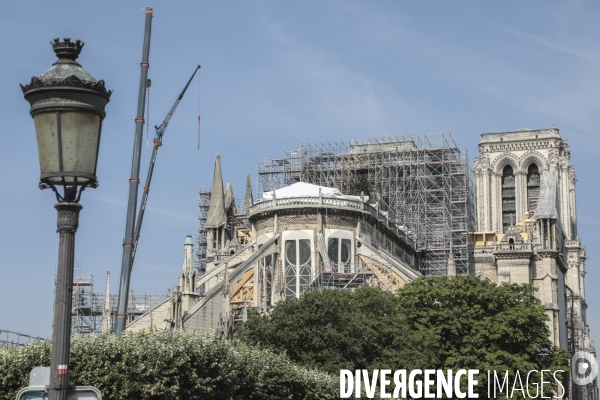 Notre dame le chantier trois mois apres