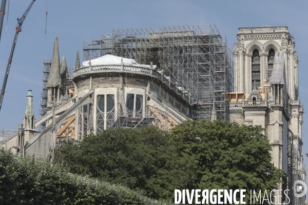 Notre dame le chantier trois mois apres