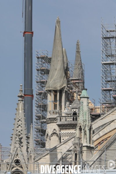 Notre dame le chantier trois mois apres