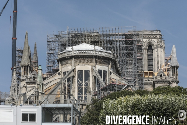 Notre dame le chantier trois mois apres