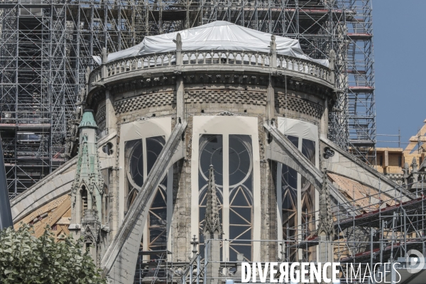 Notre dame le chantier trois mois apres