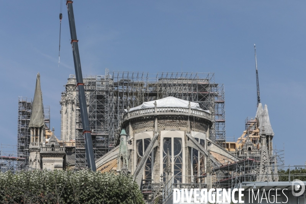 Notre dame le chantier trois mois apres