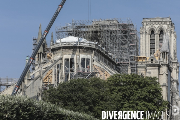 Notre dame le chantier trois mois apres