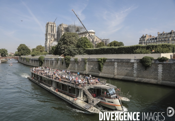 Notre dame le chantier trois mois apres