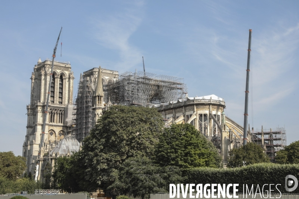 Notre dame le chantier trois mois apres