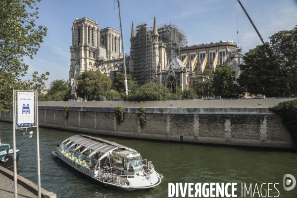 Notre dame le chantier trois mois apres