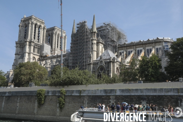 Notre dame le chantier trois mois apres