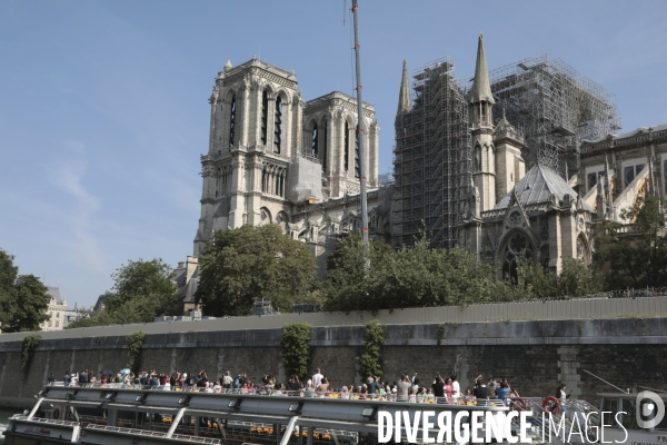 Notre dame le chantier trois mois apres