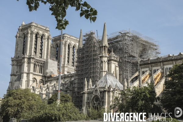 Notre dame le chantier trois mois apres