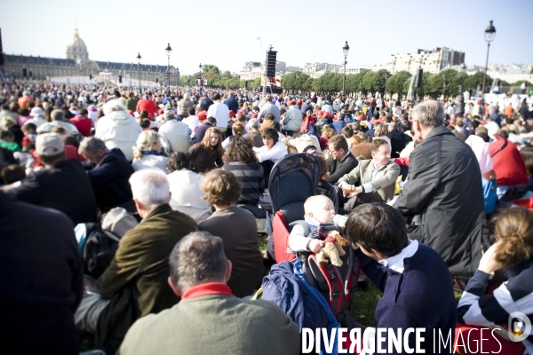 Visite du Pape Benoit XVI à Paris