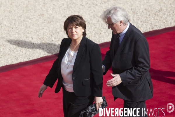 Passation de pouvoir entre Nicolas Sarkozy et Francois Hollande.