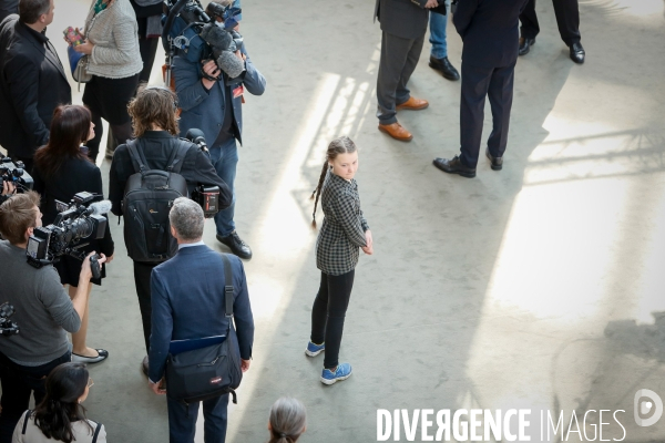 Greta Thunberg au parlement de Strasbourg