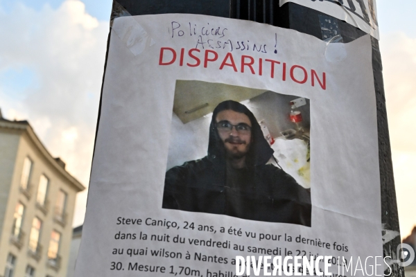 Disparition de Steve, élan citoyen dans les rues de Nantes.