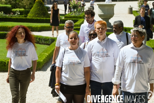 Assemblée nationale.  Vote du CETA. Traité de libre échange.