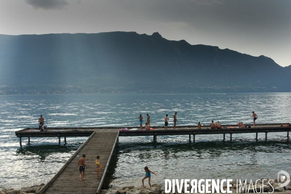 Sur les rives du lac du Bourget