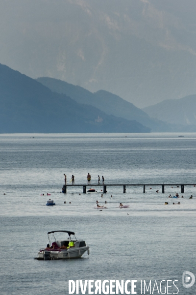 Sur les rives du lac du Bourget