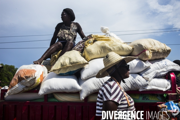 Echanges commerciaux a la frontiere entre haiti et la republique dominicaine.