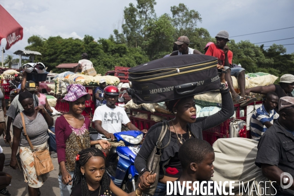 Echanges commerciaux a la frontiere entre haiti et la republique dominicaine.