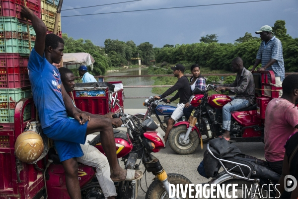 Echanges commerciaux a la frontiere entre haiti et la republique dominicaine.