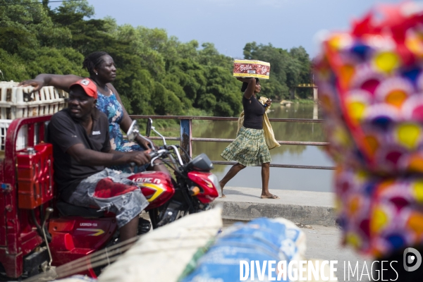 Echanges commerciaux a la frontiere entre haiti et la republique dominicaine.