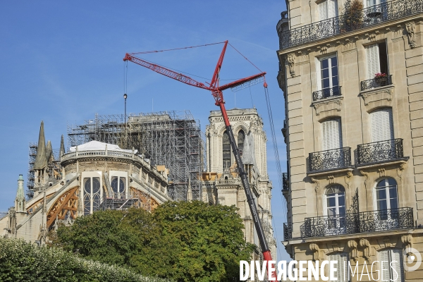 Notre Dame - Travaux 21  aout  2019