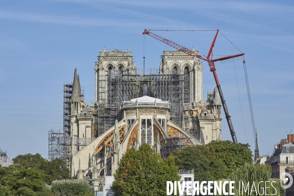 Notre Dame - Travaux 21  aout  2019