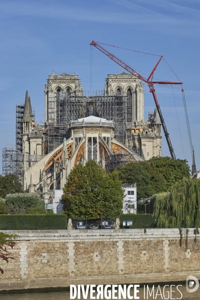 Notre Dame - Travaux 21  aout  2019