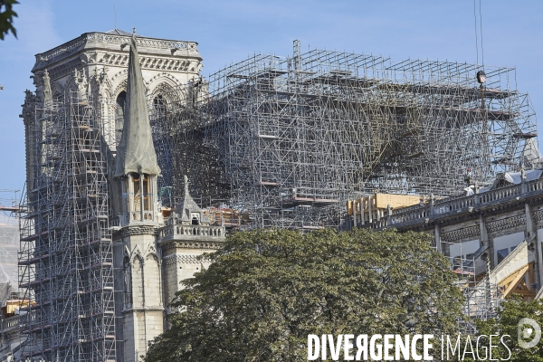 Notre Dame - Travaux 21  aout  2019