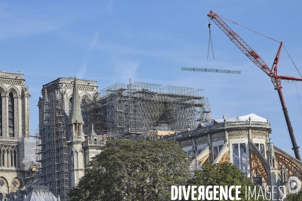 Notre Dame - Travaux 21  aout  2019