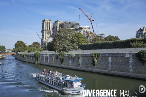 Notre Dame - Travaux 21  aout  2019