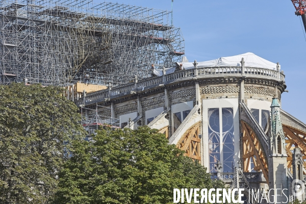 Notre Dame - Travaux 21  aout  2019