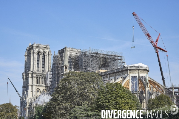 Notre Dame - Travaux 21  aout  2019
