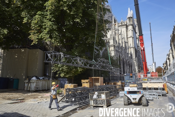 Notre Dame - Travaux 21  aout  2019