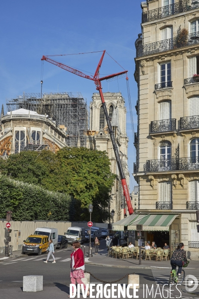 Notre Dame - Travaux 21  aout  2019