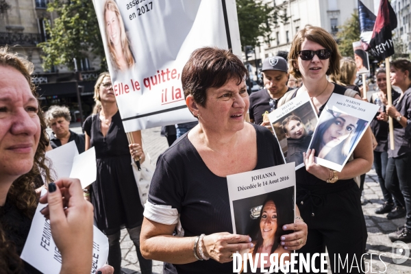 Marche vers le Grenelle  contre les féminicides.