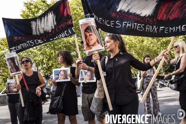 Marche vers le Grenelle  contre les féminicides.