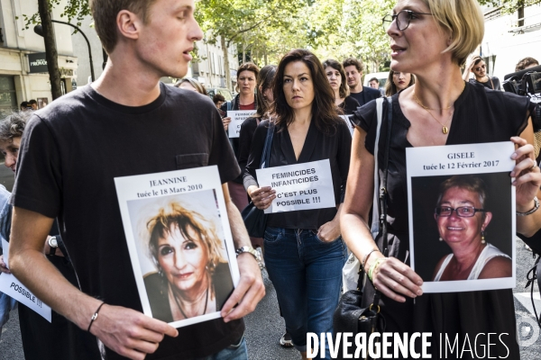 Marche vers le Grenelle  contre les féminicides.