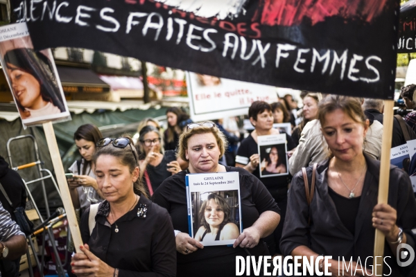 Marche vers le Grenelle  contre les féminicides.