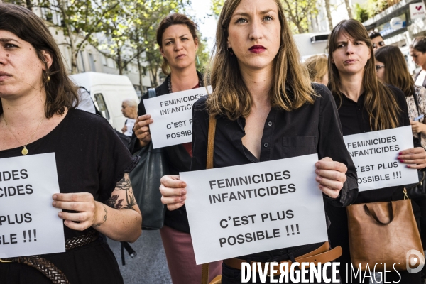 Marche vers le Grenelle  contre les féminicides.