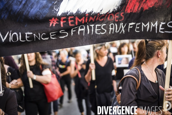 Marche vers le Grenelle  contre les féminicides.