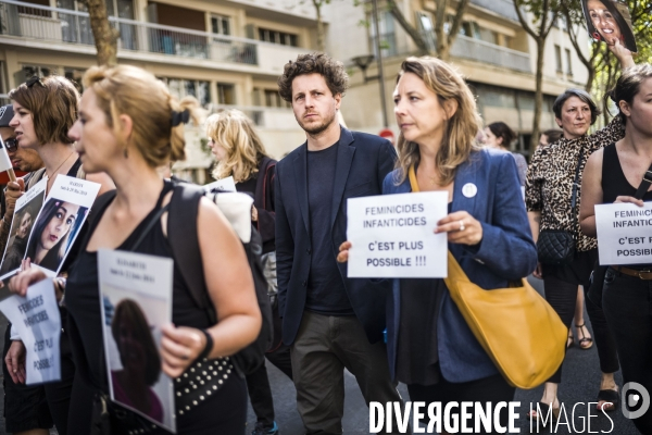 Marche vers le Grenelle  contre les féminicides.