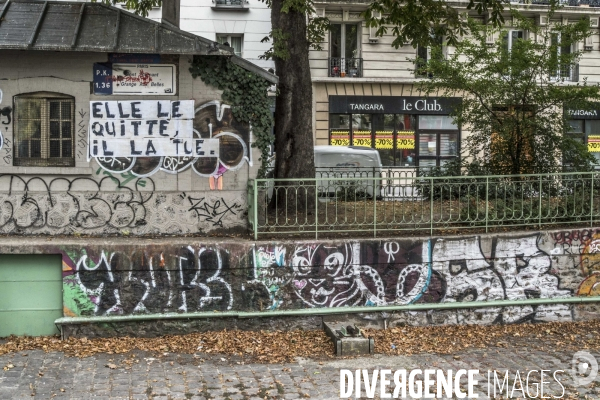Affichage militant contre le féminicide.