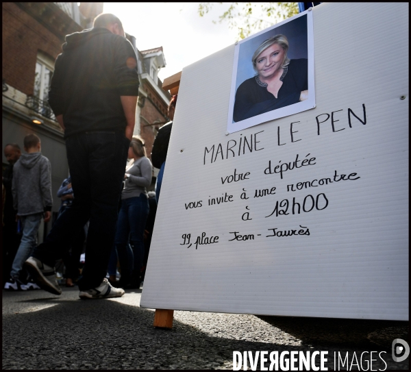Rentrée politique de Marine Le Pen à Hénin Beaumont