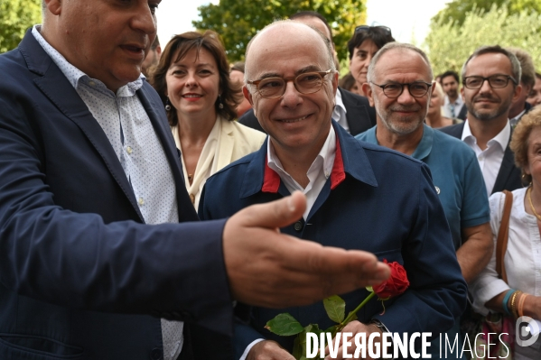 Bernard Cazeneuve à la fête de la rose de Maraussan