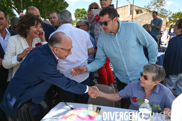 Bernard Cazeneuve à la fête de la rose de Maraussan