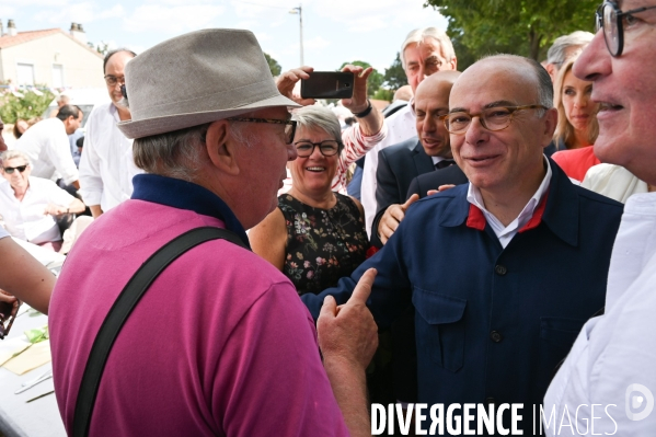 Bernard Cazeneuve à la fête de la rose de Maraussan