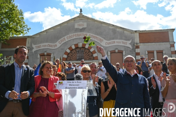 Bernard Cazeneuve à la fête de la rose de Maraussan