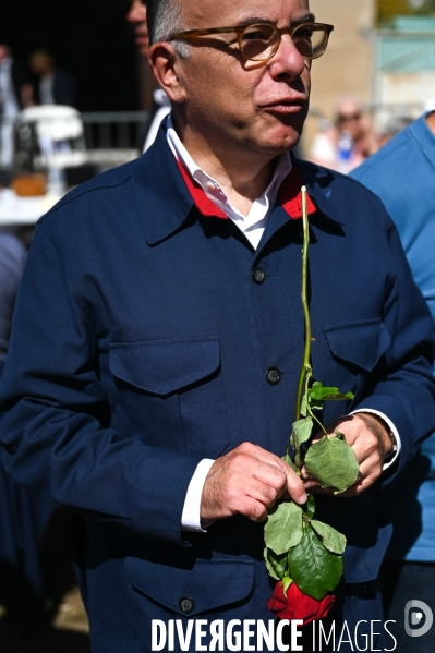 Bernard Cazeneuve à la fête de la rose de Maraussan