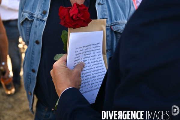 Bernard Cazeneuve à la fête de la rose de Maraussan